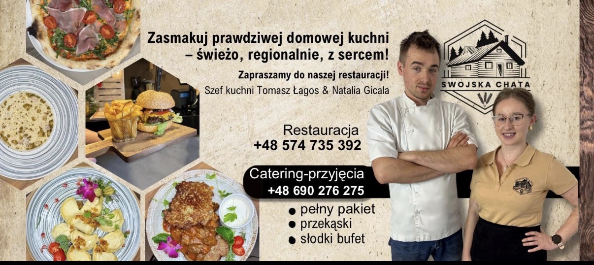 Szef kuchni Tomasz Łagos i Natalia Gicala — zespół Swojskiej Chaty